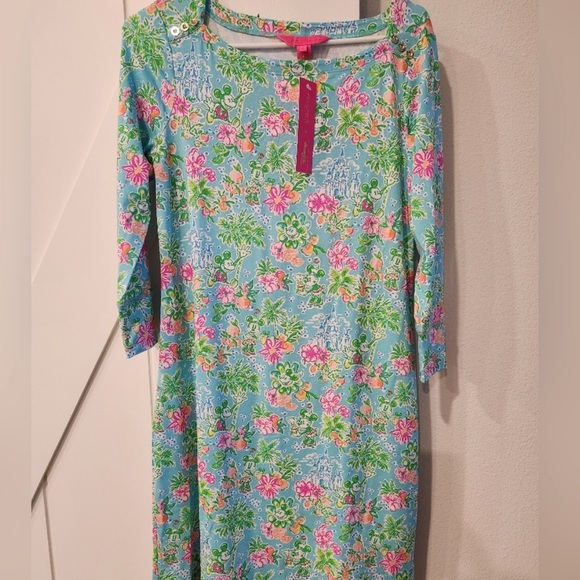 Lilly Pulitzer Vibrant Floral Dress in Blue and Pink - Picture 8 of 8